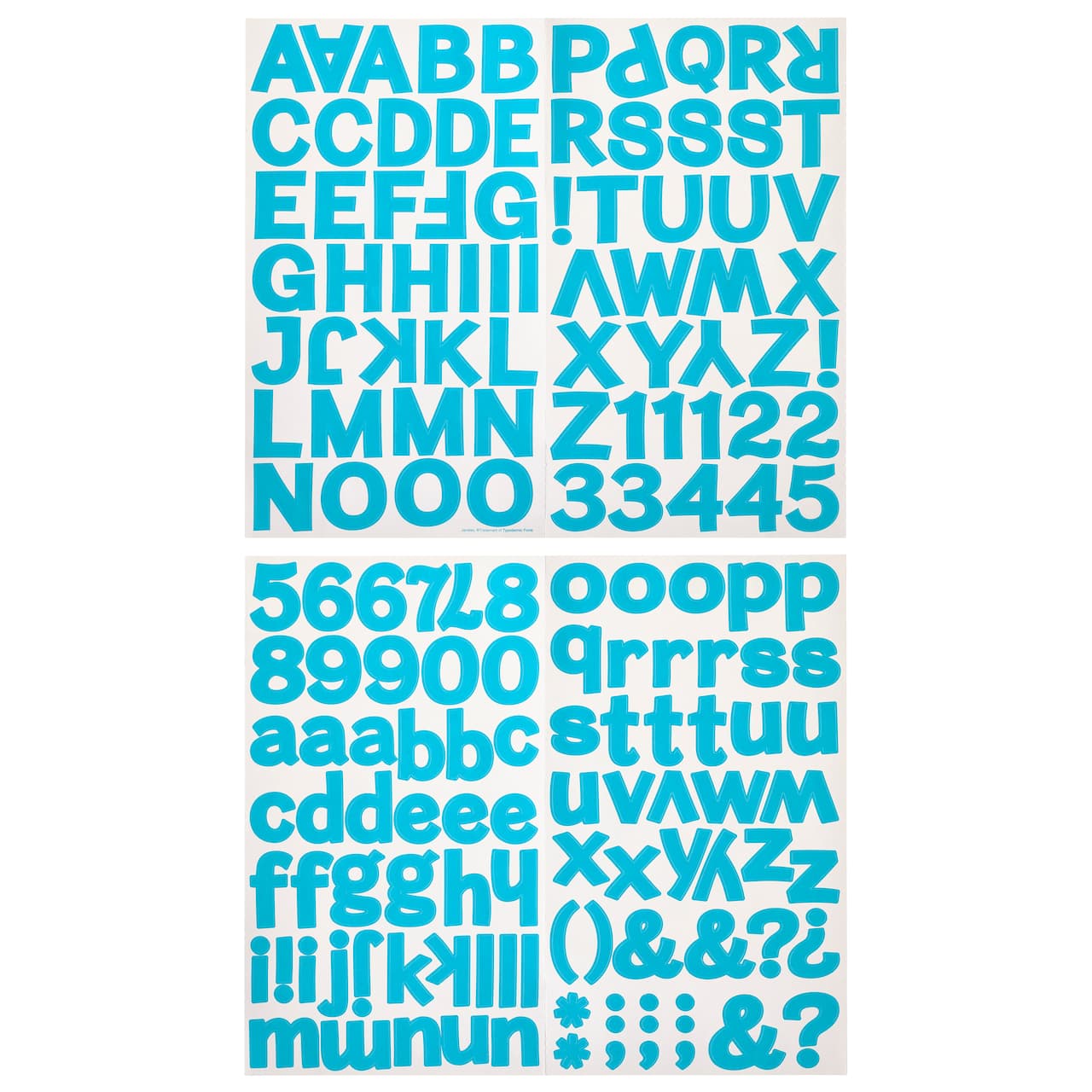 12 Packs: 160 ct. (1,920 total) Block Alphabet Stickers by Recollections™